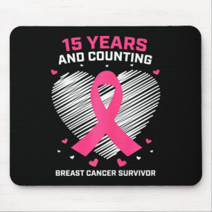 Tapis De Souris 15 ans Cancer Cadeaux gratuits 15 ans Cancer du se