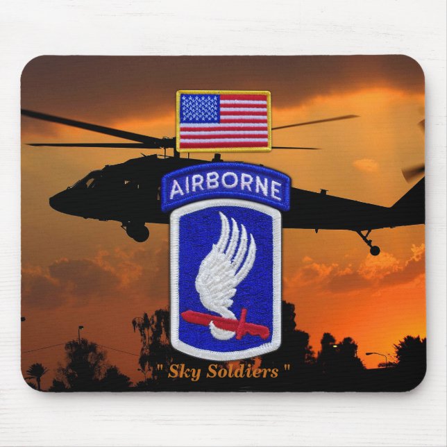 Tapis De Souris 173e brigade aéroportée vétérans (Devant)