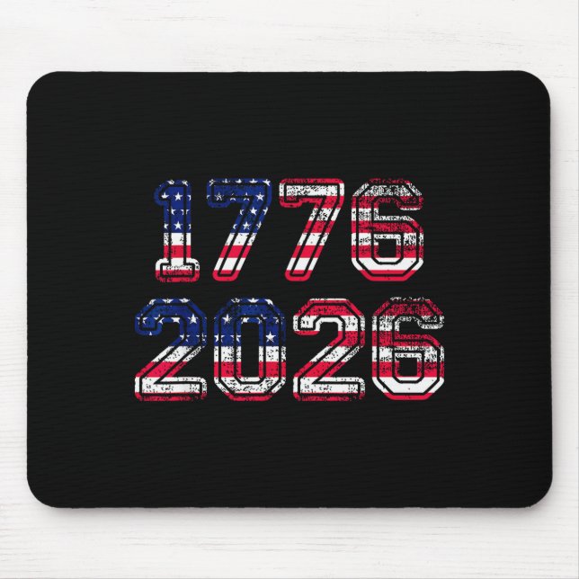 Tapis De Souris 1776-2026 250th Birthday American Flag Eagle Shirt (Devant)