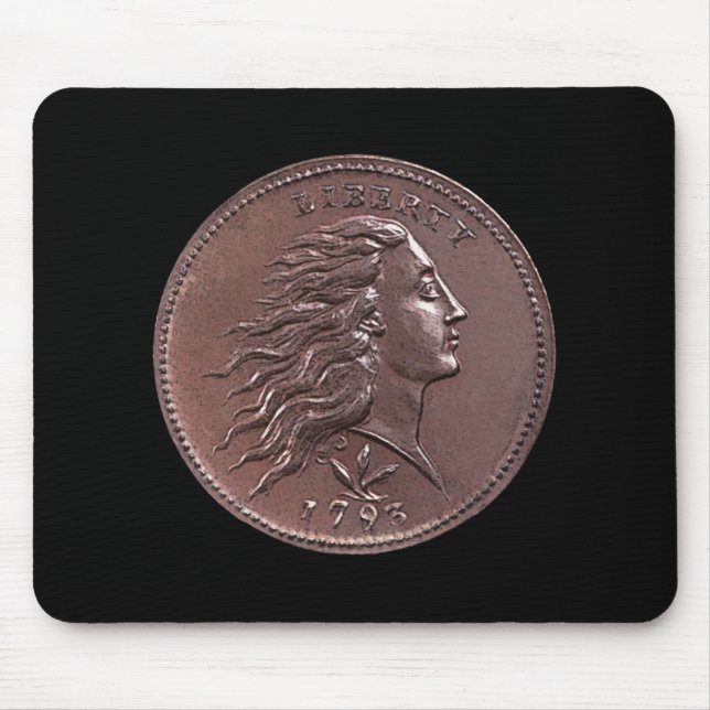 Tapis De Souris 1793 grands cents débordants de cheveux (Devant)