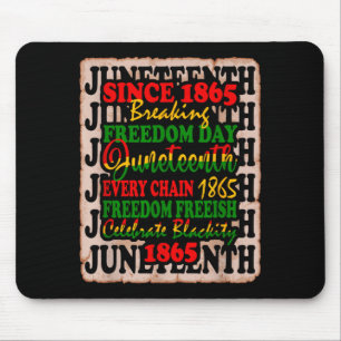 Tapis De Souris 1865 jour de la liberté juneteenth célébrer la nég