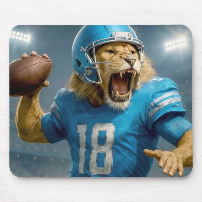 Tapis De Souris #18 Joueur de football Lion (Devant)