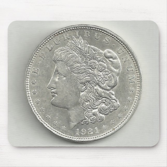 Tapis de souris 1921 de dollar en argent de Morgan (Devant)