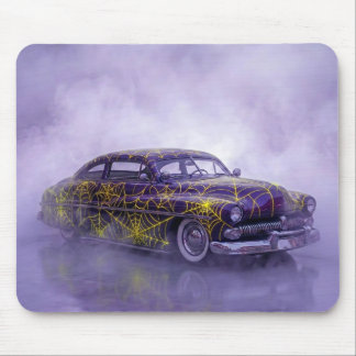 Tapis De Souris 1950 Mercure Violet Avec Toile d'Araignée