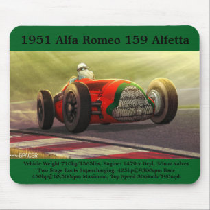 Tapis De Souris 1951 Alfa Romeo 159 Alfetta Mouse pad