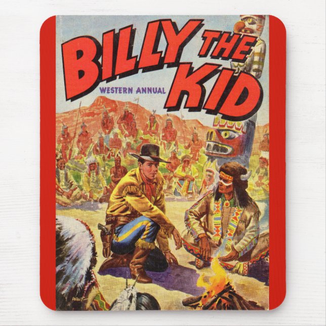 Tapis De Souris 1955 Billy the Kid Western Couverture annuelle (Devant)