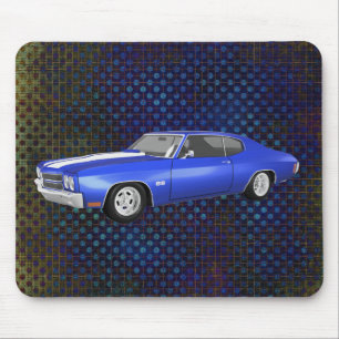 Tapis De Souris 1970 Chevelle SS : Finition bleue : Mousepad