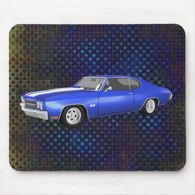 Tapis De Souris 1970 Chevelle SS : Finition bleue : Mousepad (Devant)
