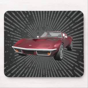 Tapis De Souris 1970 Corvette Sports Car : Candy Apple Finish :