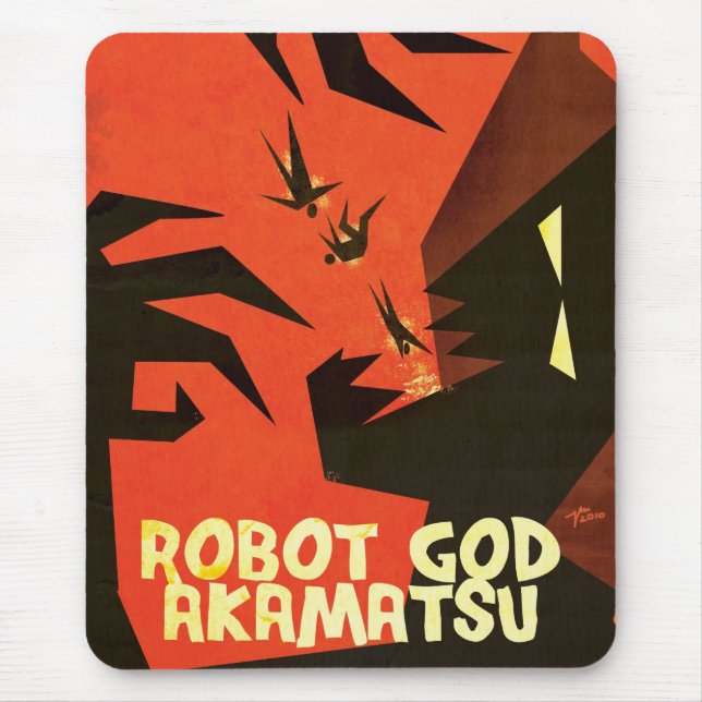 Tapis de souris 1 d'Akamatsu de Dieu de robot (Devant)