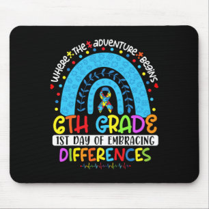 Tapis De Souris 1er jour d'acceptation des différences 6 e année d