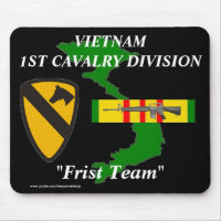 1re cavalerie Vietnam Mousepad 2/b