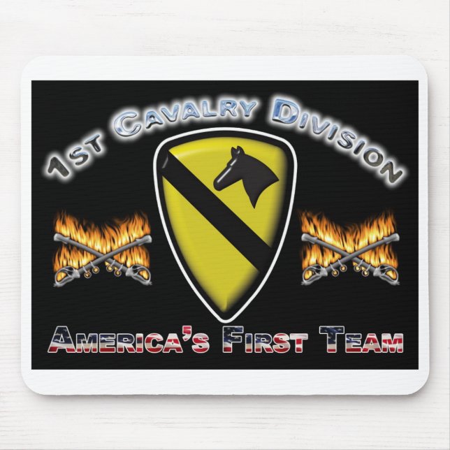 Tapis De Souris 1re Souris-Cadeaux de la division de cavalerie (Devant)