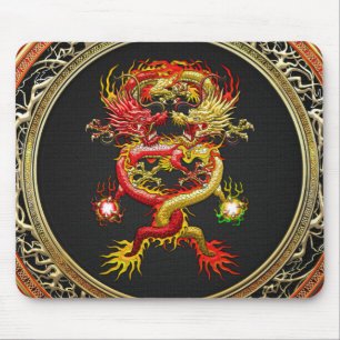 Tapis De Souris [200] Dragons rouges et jaune