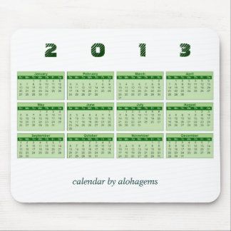 Tapis De Souris 2013 calendrier Mousepad