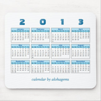 Tapis De Souris 2013 calendrier Mousepad