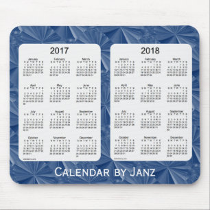 Tapis De Souris 2017-2018 calendrier de diamants de bleu par Janz