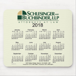 Tapis De Souris 2018 concevez le calendrier en fonction du client
