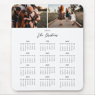 Tapis De Souris 2023 Calendrier MODIFIABLE COULEUR Photo Mousepad