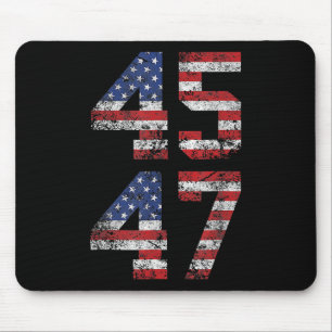 Tapis De Souris 2024 45 47 Vintage American Flag Retro 4547 Us 202