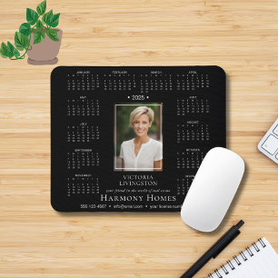Tapis De Souris 2025 Élégante photo Calendrier professionnel Souri