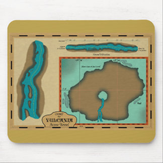 Tapis De Souris 20 000 ligues Vulcania Tunnel Map Cartes de souris