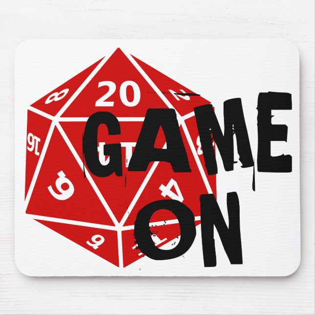 Tapis De Souris 20 Die Côté - Gamer (Devant)