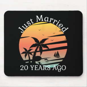 Tapis De Souris 20ème anniversaire de Mariage Croisière juste mari