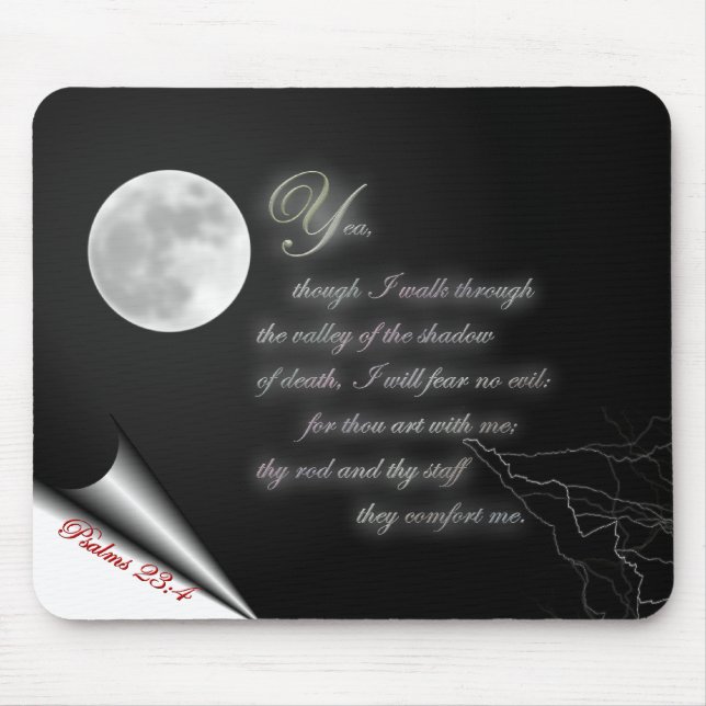 Tapis De Souris 23:4 de psaume (Devant)