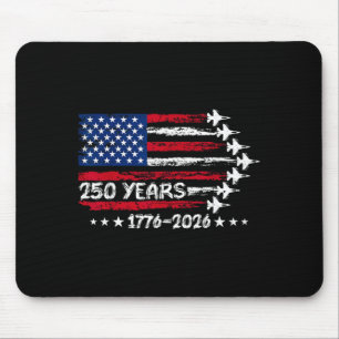 Tapis De Souris 250 années d'Amérique 1776 2026 Avions de chasse 2
