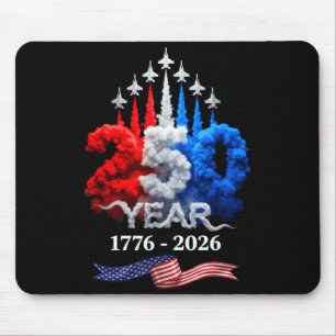 Tapis De Souris 250 Ans Américain 1776 2026 250e Anniversaire 4 Ju