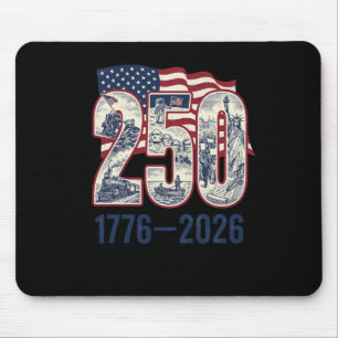 Tapis De Souris 250 Ans Américain 1776 2026 250e Usa Patriotique 4
