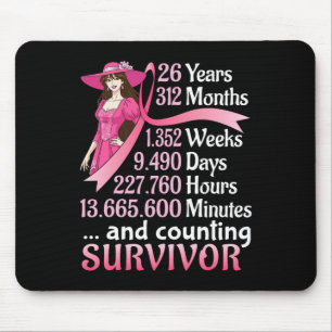Tapis De Souris 26 Ans 312 Mois Et Comptage Cancer Du Sein Sur