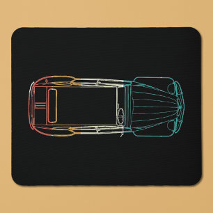 Tapis De Souris 2cv Deux Chevaux Rainbow Blueprint
