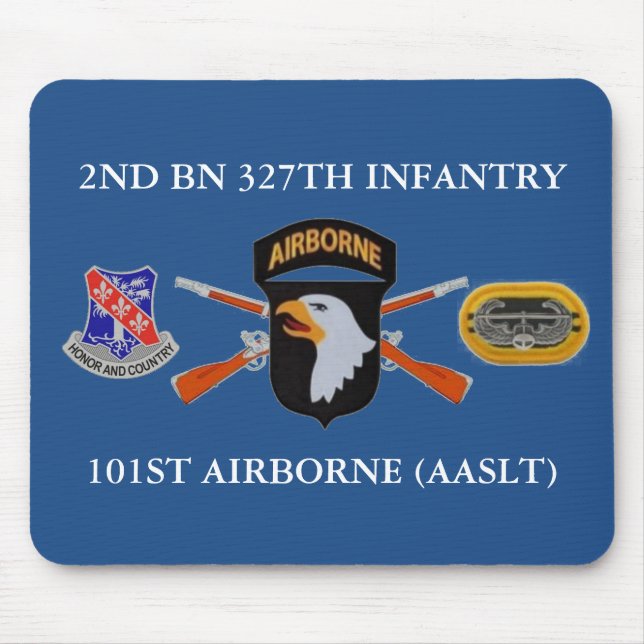 TAPIS DE SOURIS 2E BN 327E INFANTERIE 101E AIRBORNE MOUSEPAD (Devant)