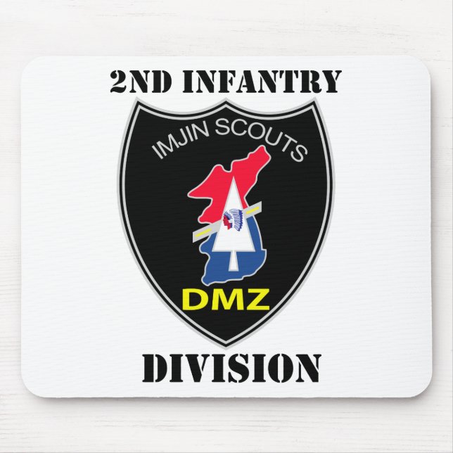 Tapis De Souris 2e Division d'infanterie - Scouts Imjin avec texte (Devant)