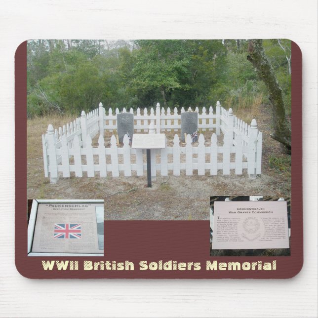 Tapis De Souris 2ÈME GUERRE MONDIALE Britanniques Graves OBX Mouse (Devant)