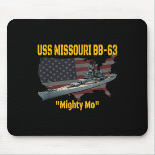 Tapis De Souris 2ème guerre mondiale Ship & ; Corée War Uss Mis