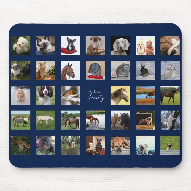 Tapis De Souris 34 PHOTO COLLAGE Mousepad - Peut modifier la coule (Devant)