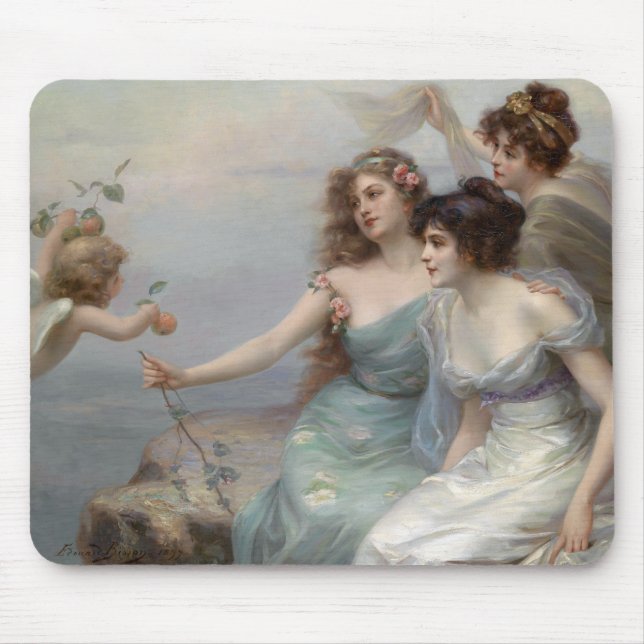 Tapis De Souris 3 dames et anges (Devant)