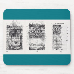 Tapis De Souris 3 Singes Nouvel An Chinois 2016 Mousepad