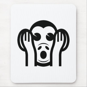 Tapis De Souris 3 Singes Sages Kikazaru 聞 か ざ る N'Écouter AUCUN Em