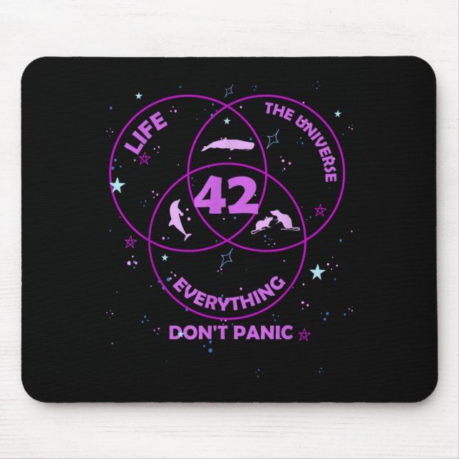 Tapis De Souris 42 Answer To Life Universe Everything  (Devant)