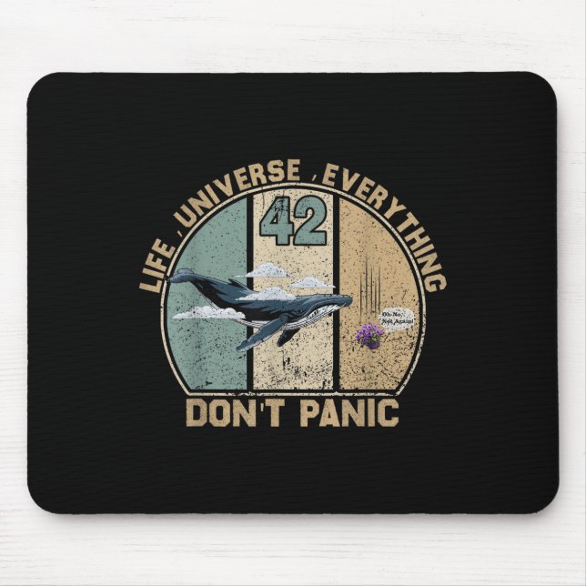 Tapis De Souris 42 Réponse à la vie l'univers et à tout N' (Devant)