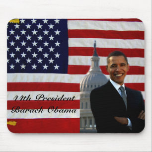 Tapis De Souris 44ème Président Barack Obama_Mousepad_par Elenne