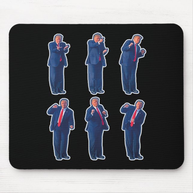 Tapis De Souris 45 Danse Donald Trump 47e Président Trump 1 (Devant)