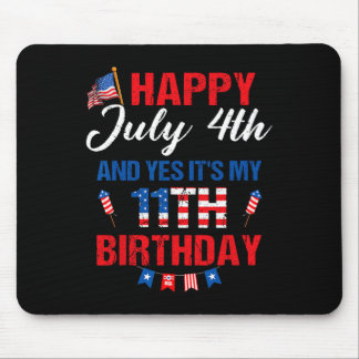 Tapis De Souris 4 juillet &amp; Oui C'est mon 11e anniversaire 11 