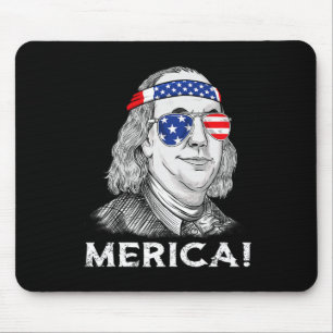 Tapis De Souris 4 juillet Ben Franklin Merica USA Garçons Filles E