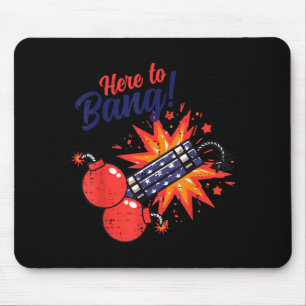 Tapis De Souris 4 juillet ici pour faire exploser un pétard humour