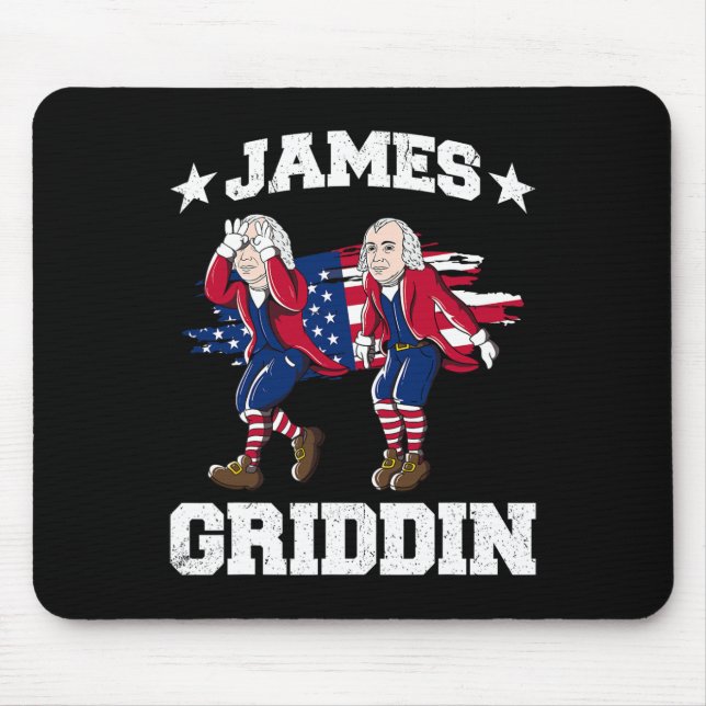 Tapis De Souris 4 juillet James Madison Griddy James Griddin 1 (Devant)